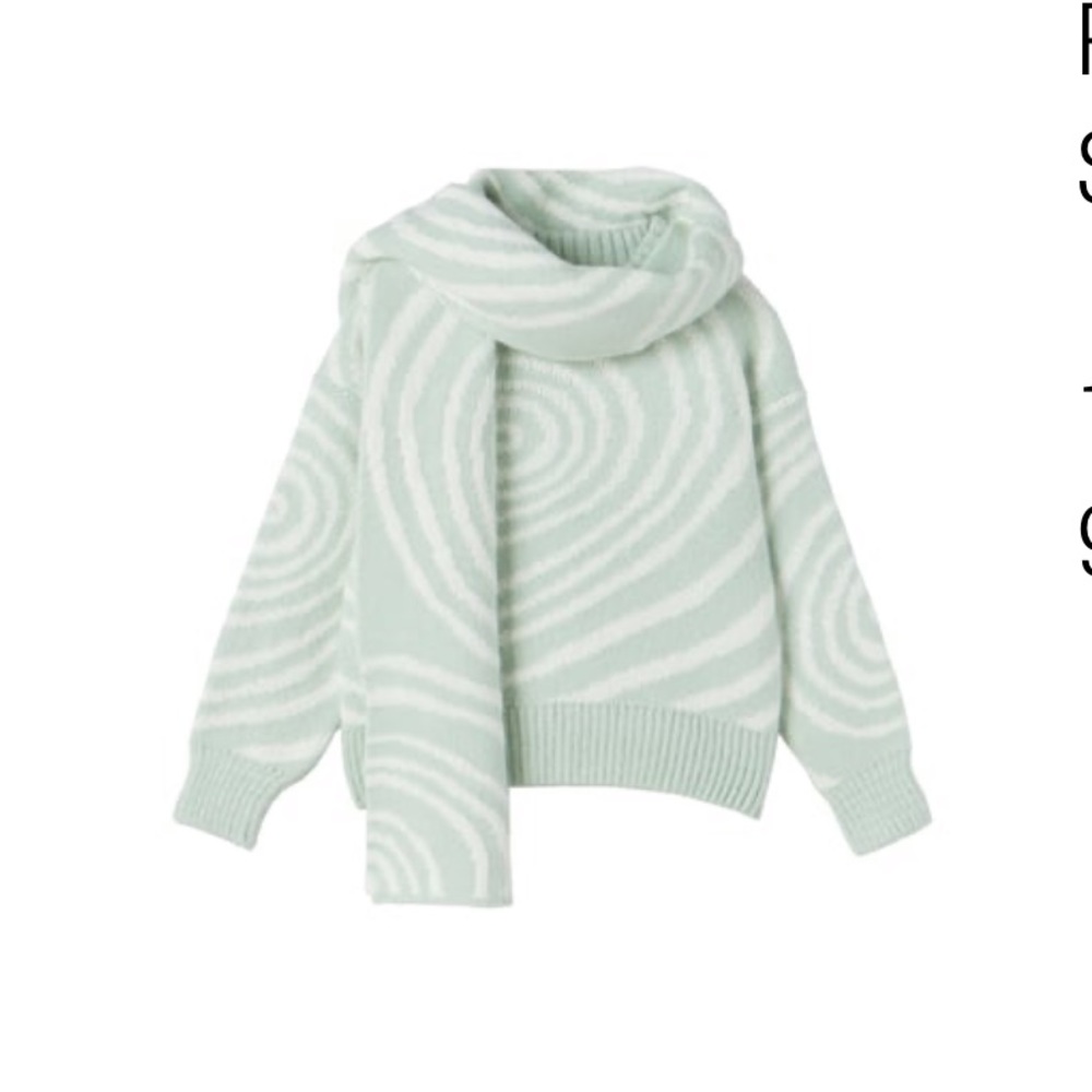 Zara kid’s sweater & scarf set. 9 yrs
